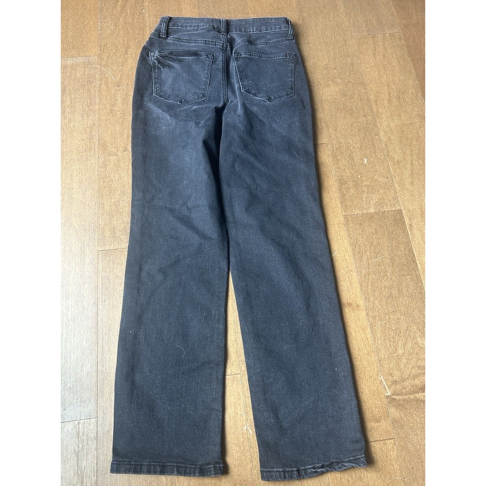 Sonoma Women's High Rise Black Denim Jeans  2R Straight Leg - Picture 6 of 7